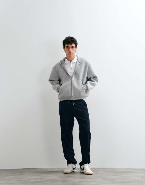Jack & Jones Hose mit geradem Schnitt und Tunnelzug in Marineblau - view 1
