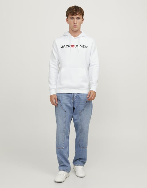 Jack & Jones hættetrøje i hvid, 3 af 7