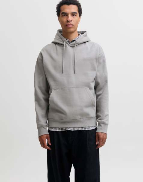 Jack & Jones hættetrøje i Ultimate Grey - view 1