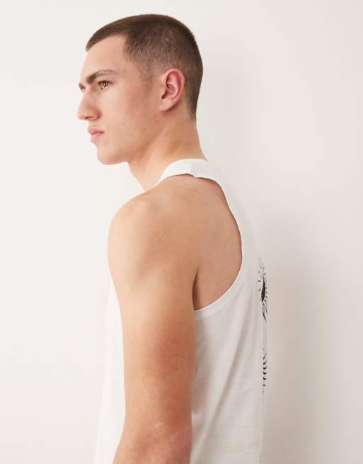 Jack & Jones - Hvid oversized overdel med solprint på ryggen, 4 af 5