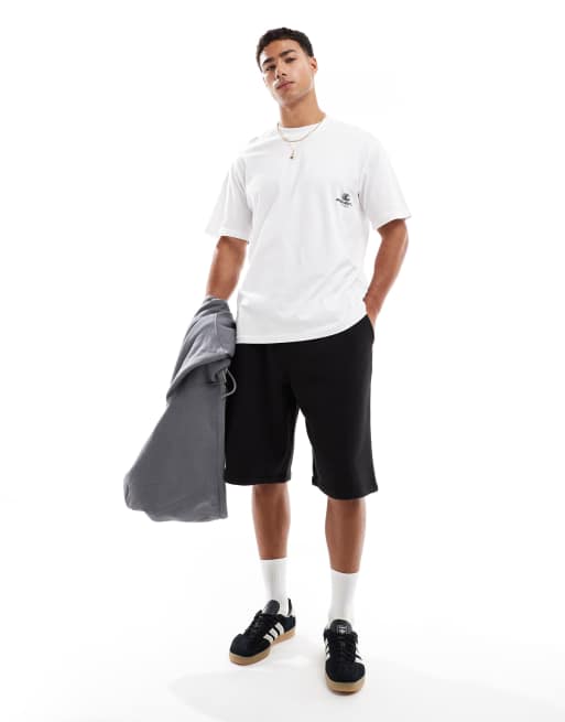 Jack & Jones - Hvid oversized T-shirt med print foran