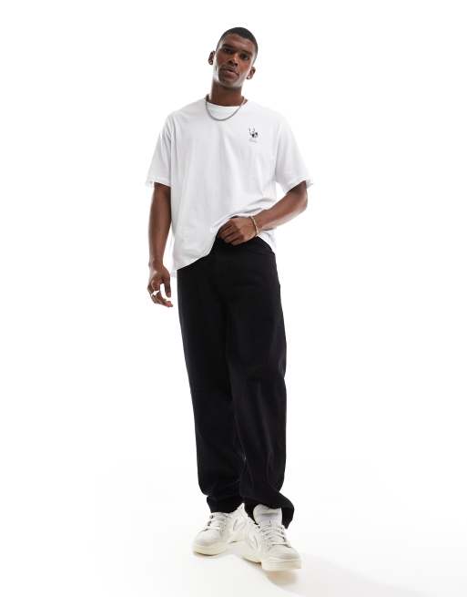 Jack & Jones - Hvid oversized T-shirt med rygprint af kirsebærtræ og trane , 4 af 4