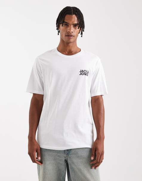 Jack & Jones - Hvid T-shirt med logo foran - view 1