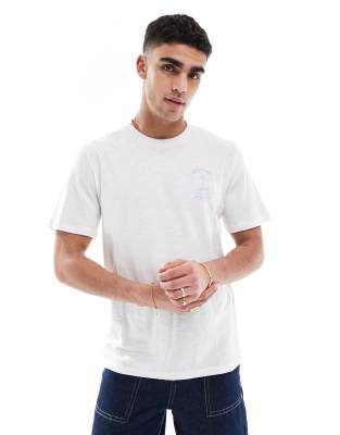 Jack & Jones - Hvid T-shirt med print på brystet - view 1