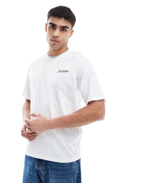 Jack & Jones - Hvid t-shirt med skriftlogo - view 1