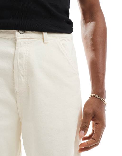 Jack & Jones - Hvide baggy arbejdsshorts, 5 af 5