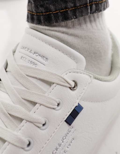 Jack & Jones - Hvide og chunky sneakers med snørebånd, 3 af 5