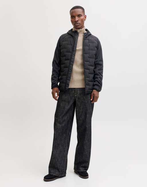 Jack & Jones Hybrid jacket in black, 3 of 7