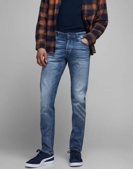 Jack & Jones - Icon - Jeans skinny lavaggio medio sbiadito