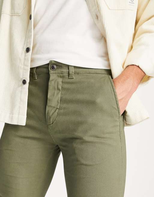 Jack & Jones Intelligence 2 pack slim tapered chino in dusty olive & black, 3 of 4