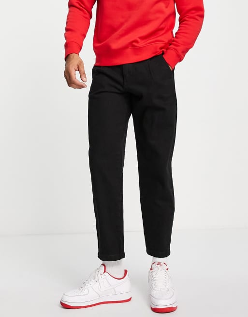 Jack & Jones Intelligence Bill balloon fit jeans in washed black