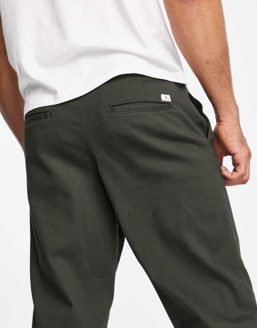 Jack & Jones Intelligence - Bill Rico - Pantalon chino court coupe large - Kaki, 3 de 4