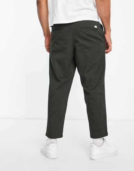 Jack & Jones Intelligence – Bill Rico – Verkürzte Chinohose in Khaki mit weitem Schnitt, 2 von 4