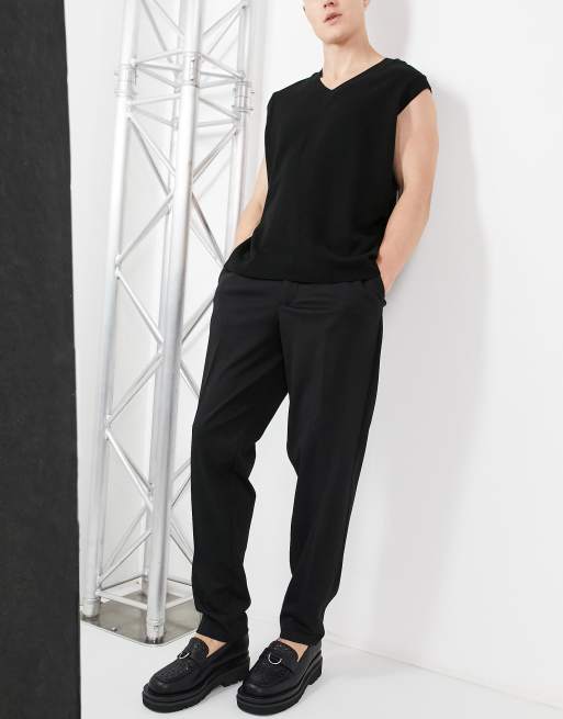 Jack & Jones Intelligence - Bill - Sorte elegante bukser i wide fit, 2 af 4