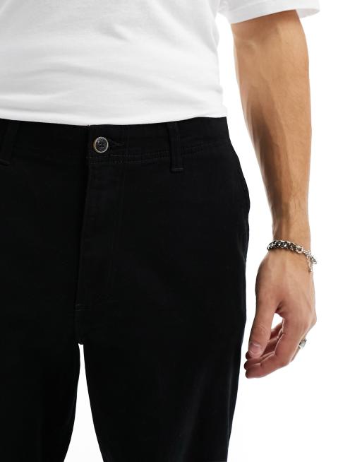 Jack & Jones Intelligence – Bill – Svarta chinos med vida ben, 5 av 5