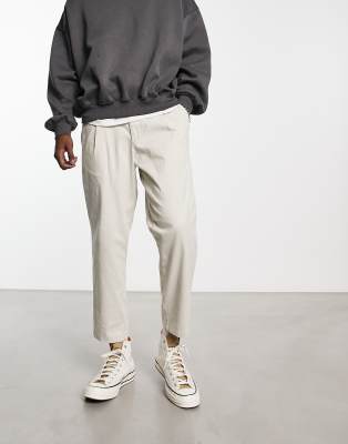 Jack & Jones Intelligence bill wide fit chino in light grey  - ASOS Price Checker
