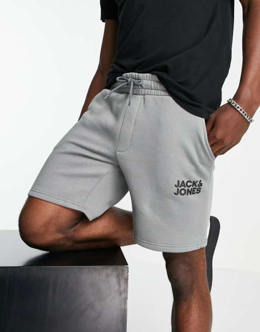 Jack & Jones Intelligence – Blå shorts i sweatshirttyg med logga