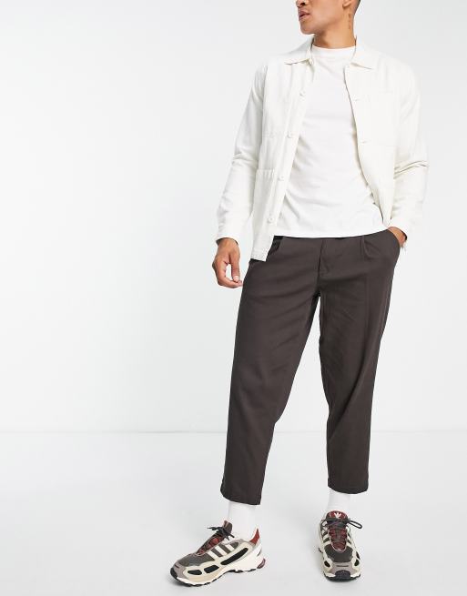 Jack & Jones Intelligence – Brązowe szerokie chinosy 