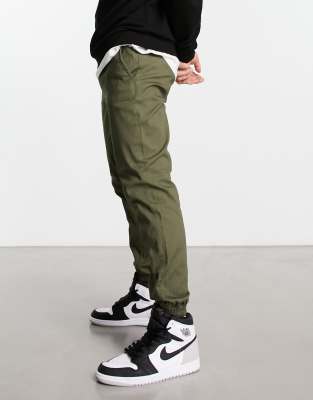 Jack & Jones intelligence cargo jogger in slim fit khaki - ASOS Price Checker