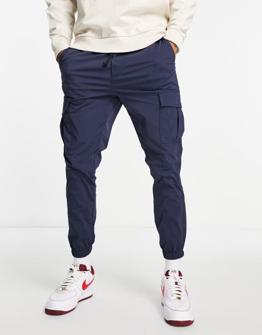 Jack & Jones Intelligence cargo pants in navy ASOS