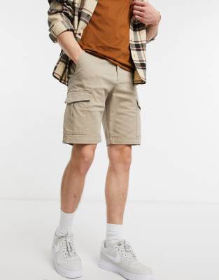 JACK & JONES INTELLIGENCE CARGO SHORTS IN BEIGE-NEUTRAL,12182555