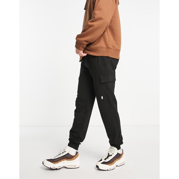 Black cargo track outlet pants