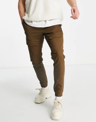 brown skinny cargo pants mens