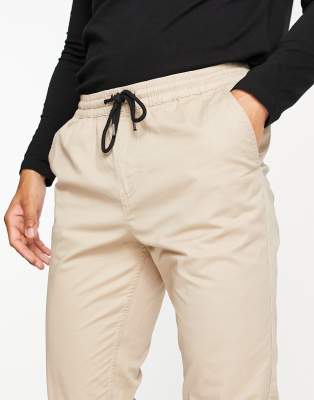 slim fit chino joggers