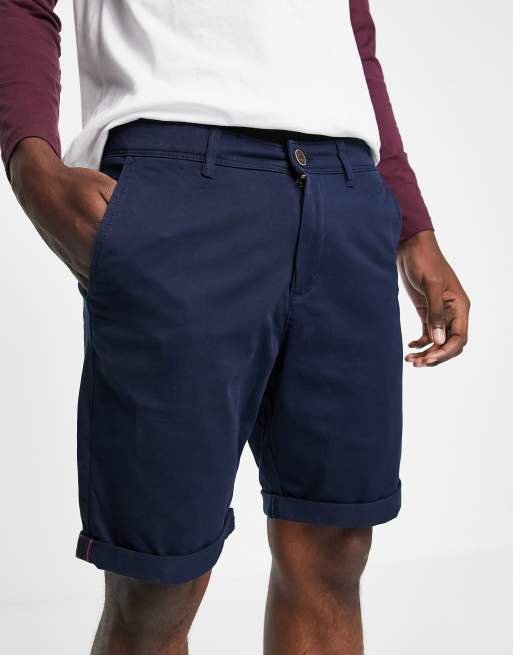 Jack & Jones Intelligence chino shorts in navy, 3 of 4