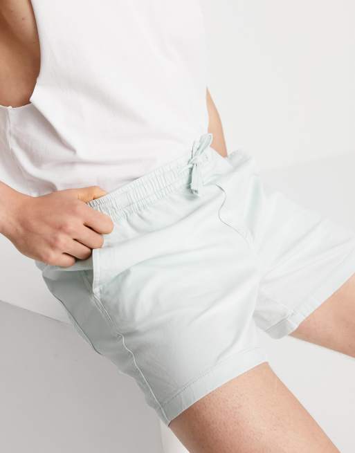 Jack & Jones Intelligence - Chinoshort met trekkoord in pastelblauw