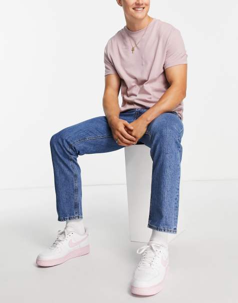 Jack & Jones Intelligence - Chris - Jeans ampi rigidi lavaggio blu medio - view 1