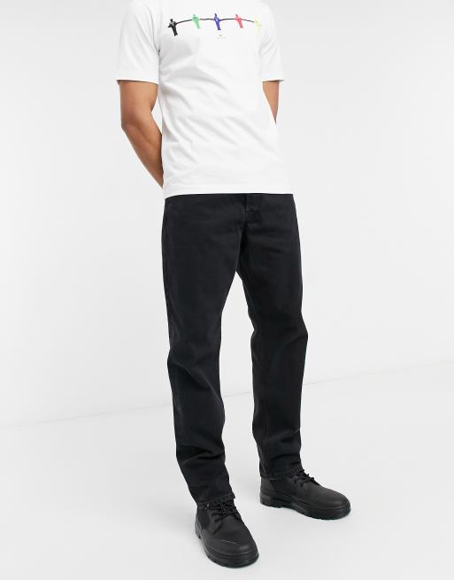 Jack & Jones Intelligence – Chris – Jeansy o luźnym kroju w czarnym kolorze w stylu vintage