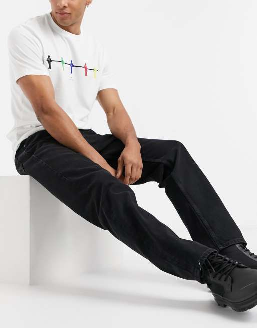 Jack & Jones Intelligence – Chris – Locker geschnittene Jeans in Vintageschwarz, 4 von 4