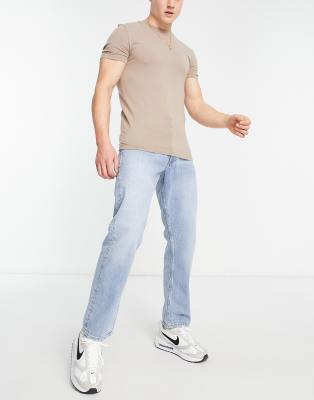 Intelligence Chris loose fit jean in vintage lightwash blue