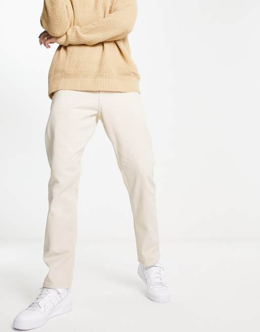Jack & Jones Intelligence Chris loose fit jeans in ecru  , 4 of 4