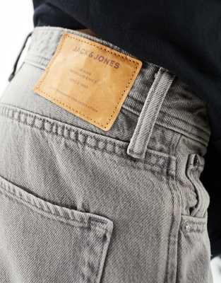 Jack & Jones Intelligence Chris Loose Fit Jeans In Gray