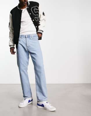 Intelligence Chris loose fit jeans in lightwash blue