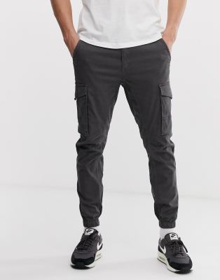 cargo cuffed trousers