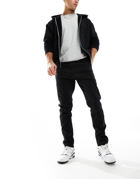 Jack & Jones – Intelligence – Czarne chinosy o dopasowanym kroju - view 1