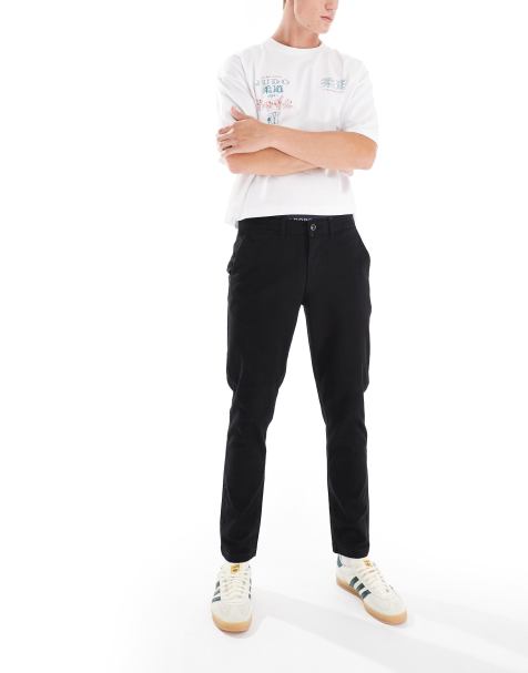 Jack & Jones Intelligence – Czarne chinosy o dopasowanym kroju - view 1