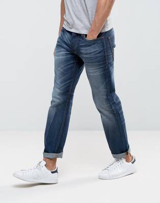 Jack & Jones Intelligence Dark Wash Jeans in Loose Fit