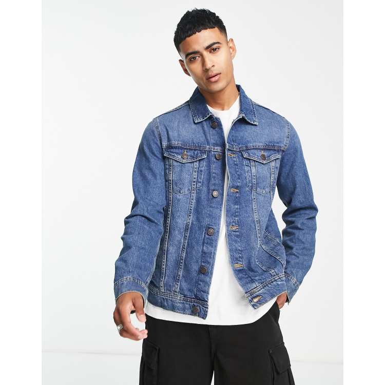 Jack and jones mens denim outlet jacket