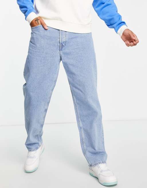 methodologie Over het algemeen Artefact Jack & Jones Intelligence Eddie baggy jeans in stonewash blue | ASOS