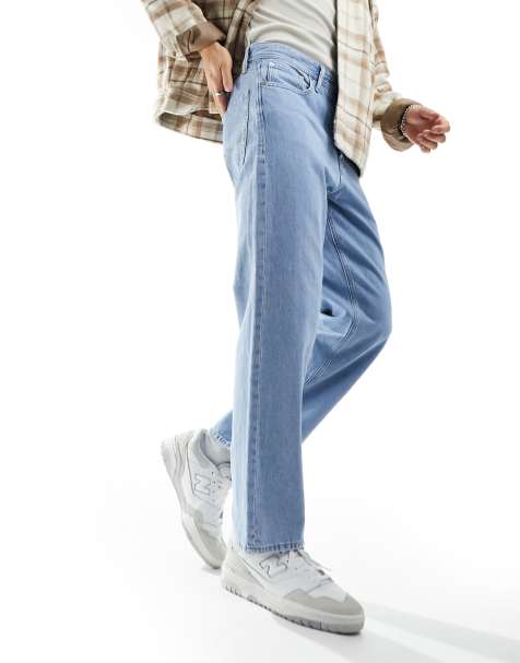 Jack & Jones Intelligence - Eddie - Jeans ampi blu lavaggio chiaro - view 1