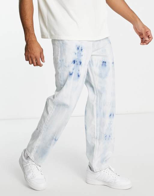 Jack & Jones Intelligence - Eddie - Jeans ampi tie-dye
