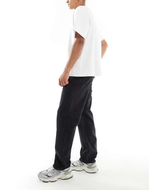 Jack & Jones Intelligence Eddie loose jeans in black, 3 of 5