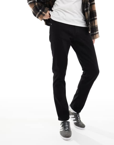 Jack & Jones Intelligence – Glenn – Czarne dopasowane zwężane jeansy - view 1
