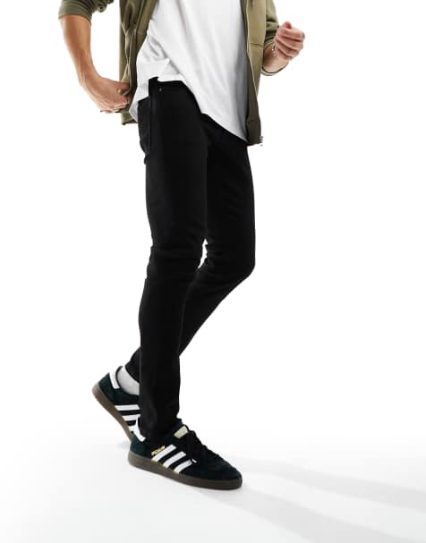 Jack & Jones Intelligence – GLENN – Czarne jeansy o dopasowanym kroju - view 1