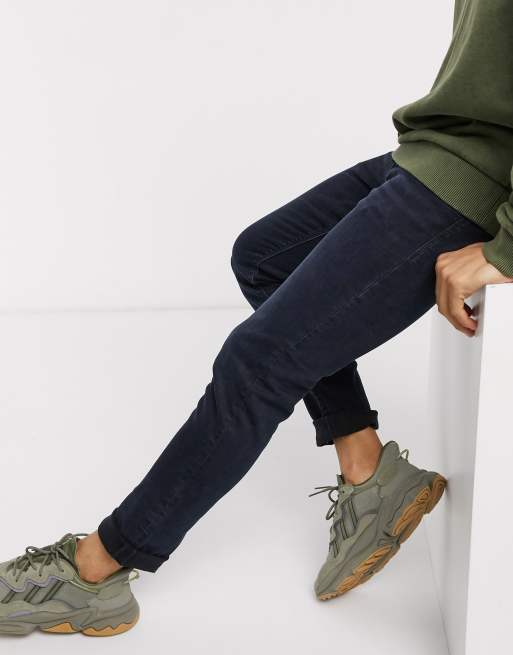 Jack & Jones Intelligence – Glenn – Djupblå slim jeans med extra stretch och avsmalnande passform, 2 av 4