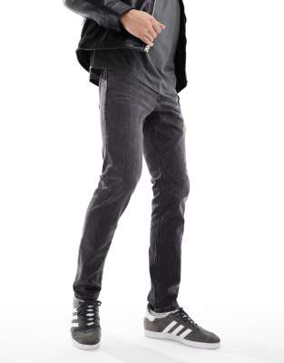 Jack & Jones Intelligence - Glenn - Jean slim coupe ajustée - Noir délavé